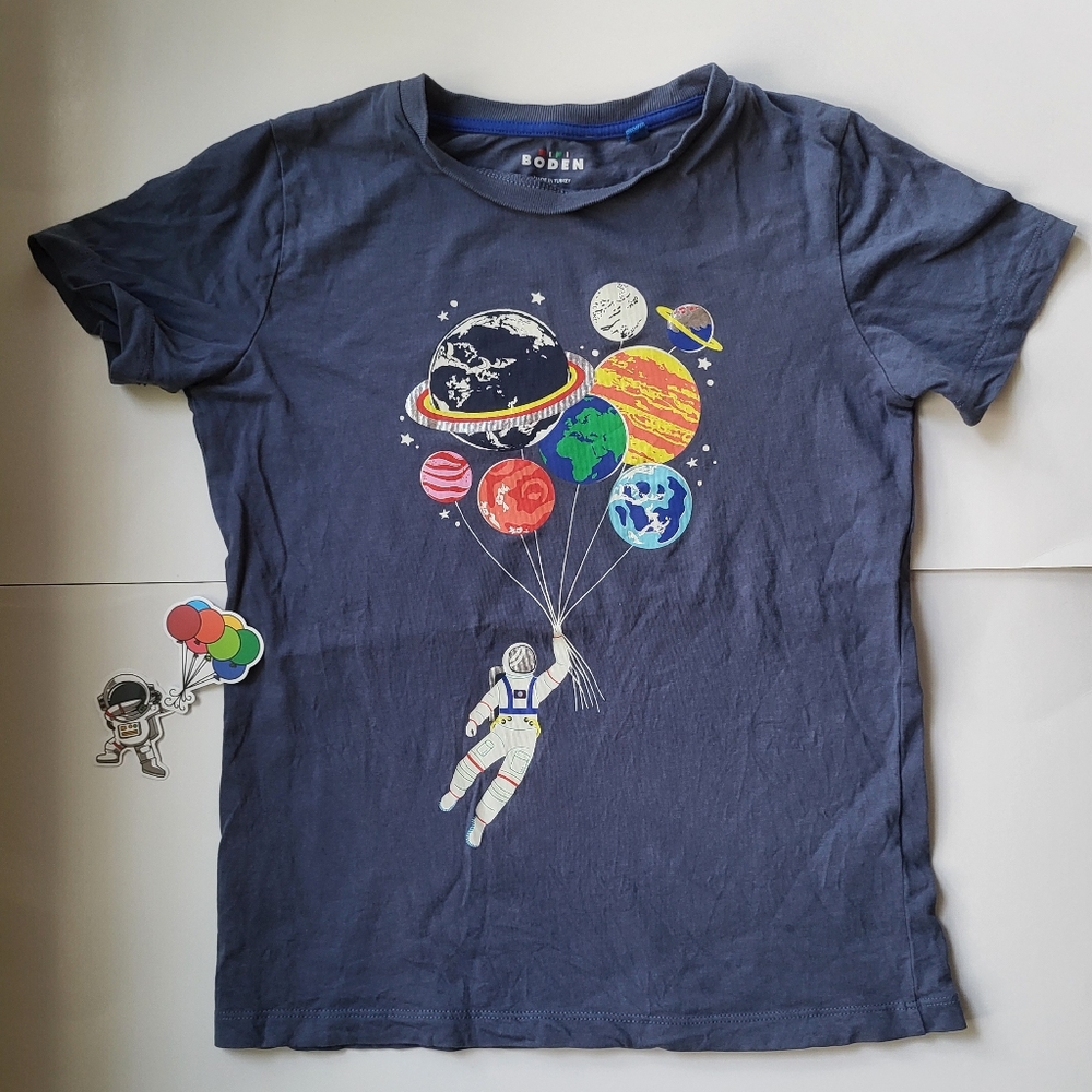 Mini Boden Glow In The Dark Astronaut Tee - Picture 4 of 16